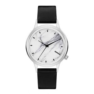 Komono Black Leather Dress Women's Watch